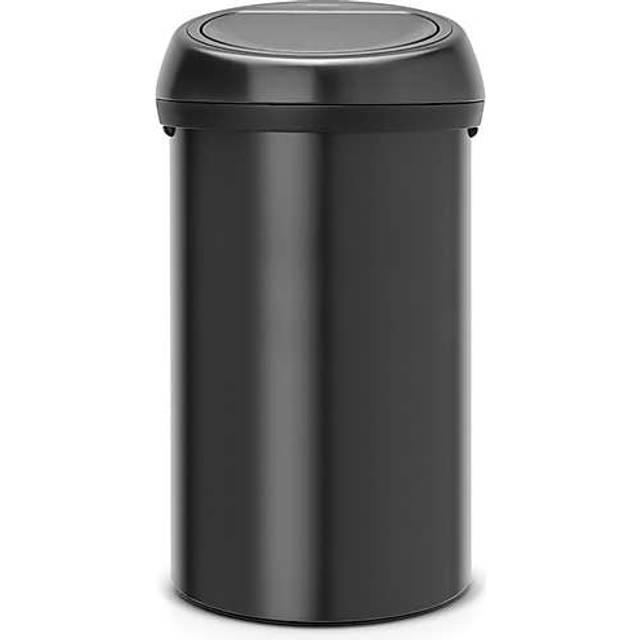 Brabantia 60L Touch Bin - Matt Black, Black
