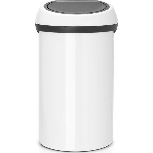 Brabantia Touch Bin, White, 60 Liter
