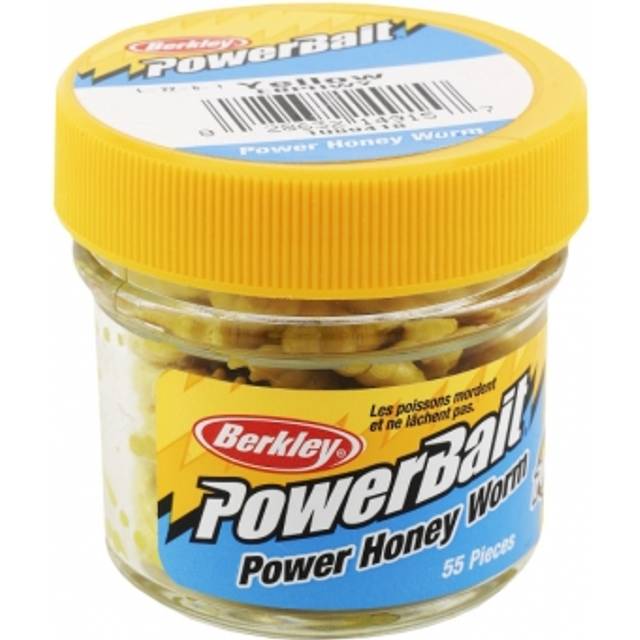 Berkley PowerBait Power Honey Worm 2.5 cm [1 g] (Garlic) white 55-pack