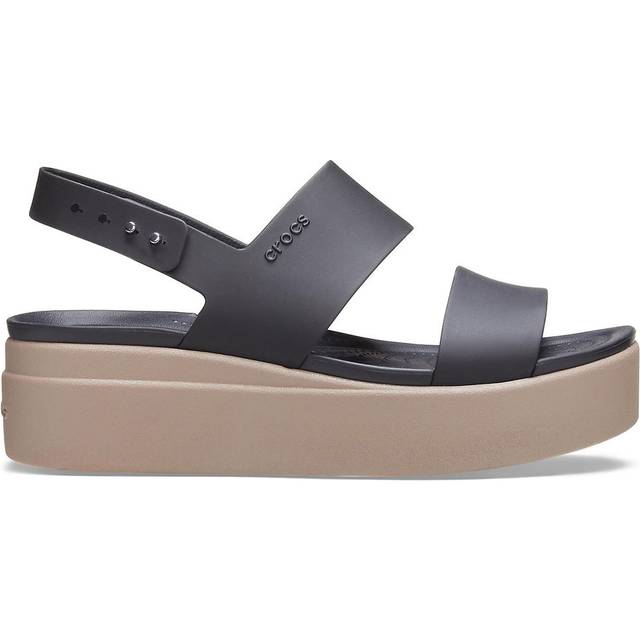 Women's sandals Crocs brooklyn low wedge - Noir