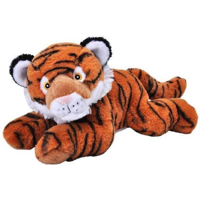 EcoKins Tiger Stuffed Animal 12 inch, Eco Friendly Gifts for Kids, Plush Toy, Handcrafted Using 16 Recycled Plastic Water Bottles