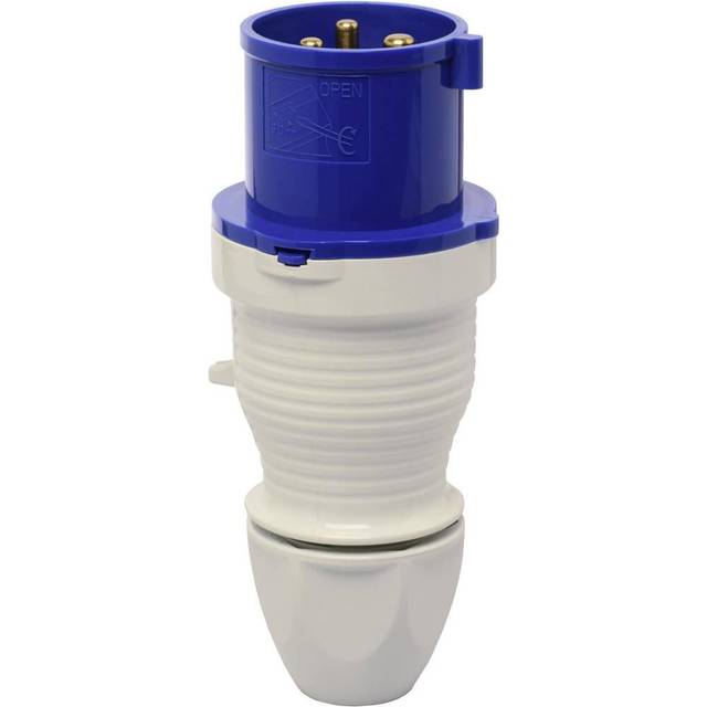230306 - CEE plug 32A 3p 6h 230 V (50+60 Hz) blue 230306