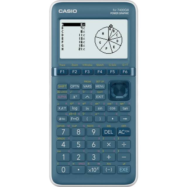 Casio FX-7400GIII Grafikrechner Cyan Display (Stellen): 21 batteriebetrieben (B x H x T) 87.5 x 21.3