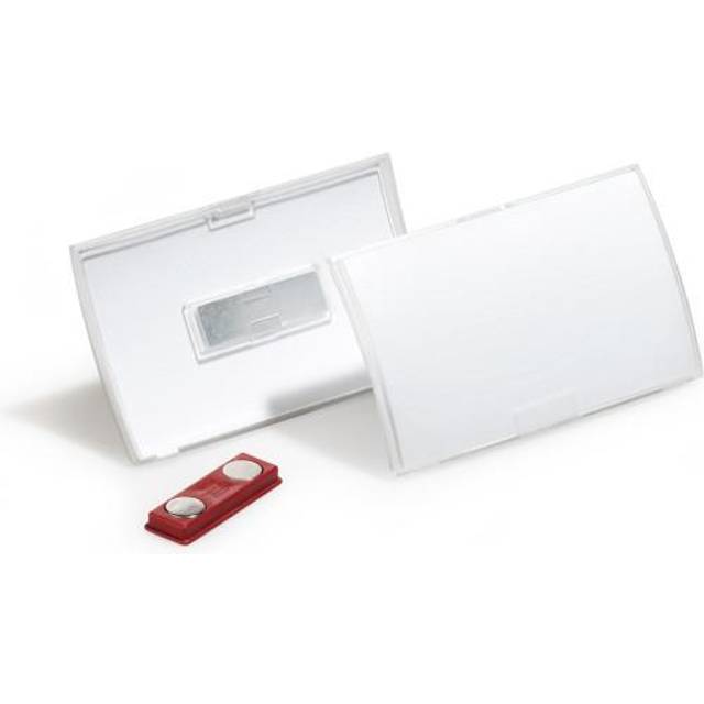 Namnskylt med magnet | 75 x 40mm | Durable | 10st