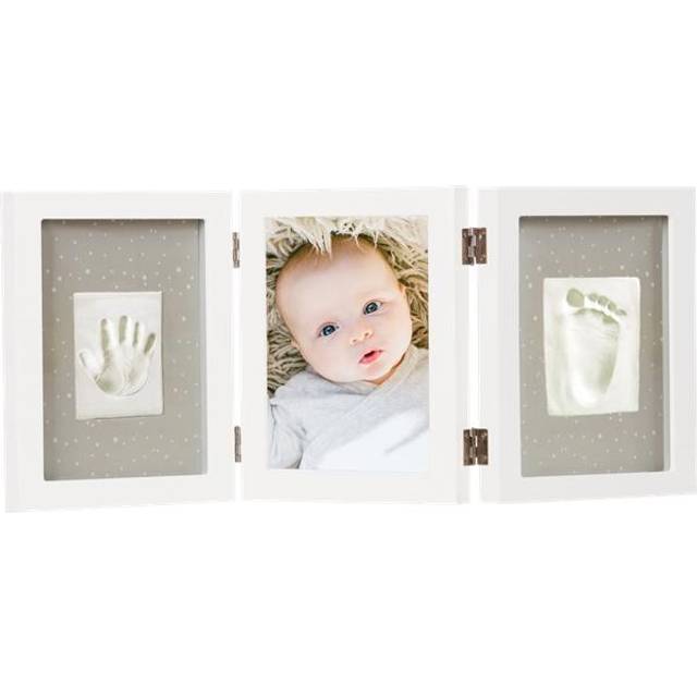 Happy Hands Triple Frame uppsättning för fot/handavtryck 3 x 17×22 cm