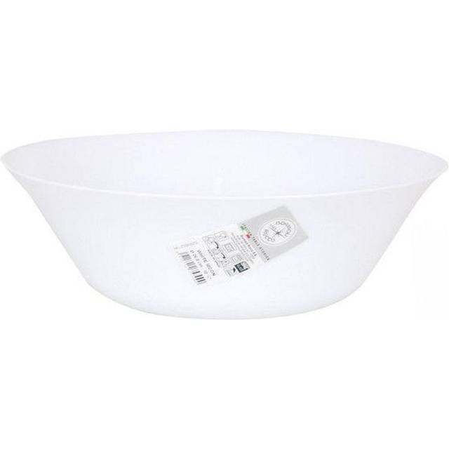 Bormioli Rocco White Moon Glass Serving Bowl - 27cm - White