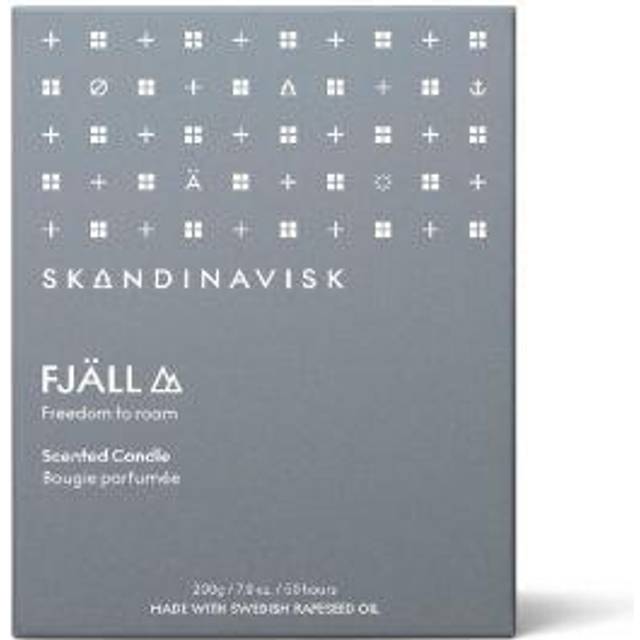 Skandinavisk Fjäll scented candle with lid 200g