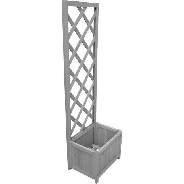 vidaXL Trellis Planter 40 x 30 x 135 cm - Brown