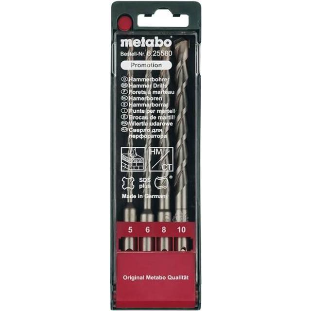 Metabo sds-plus-sp storage case inc x4 pcs 5 / 6 / 8 / 10 mm 625580000