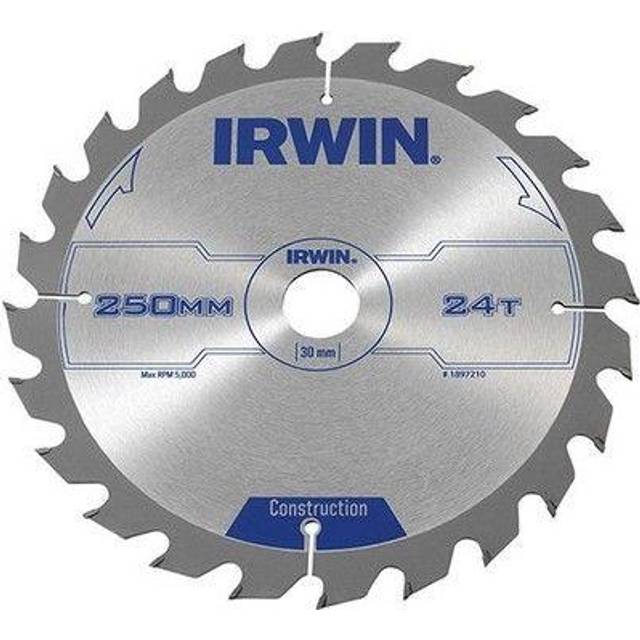 Irwin ATB Construction Circular Saw Blade 250mm 24T 30mm