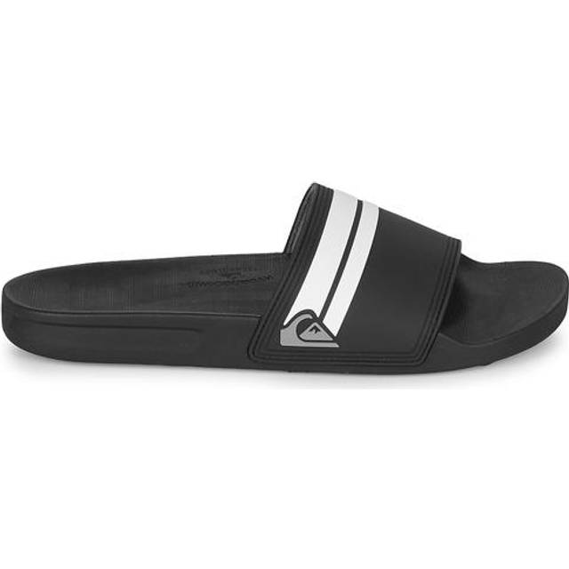 (8 UK, Black) Quiksilver Mens Rivi Beach Pool Holiday Sandals Sliders Slides - Black