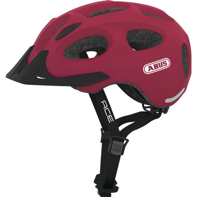 city helmet Youn-I ACE - with integrated rear LED light - bike helmet for everyday use - for men and women - shiny titanium, size L
