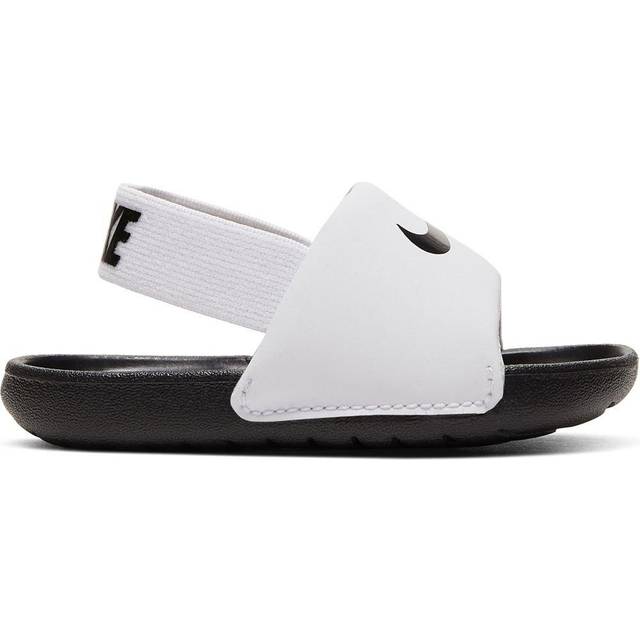 Nike White & Black Kawa Toddler Sandals - White/Black