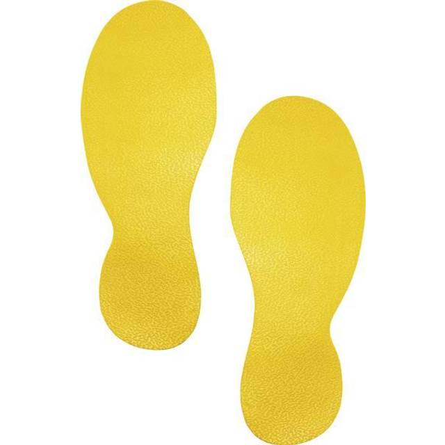 Durable Floor Shape 'Foot' Yellow