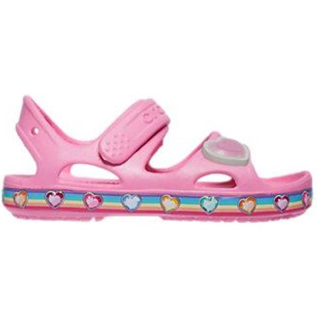 Crocs Fun Lab Rainbow Infants | Sandals  | Pink Lemonade  | UK Size 4