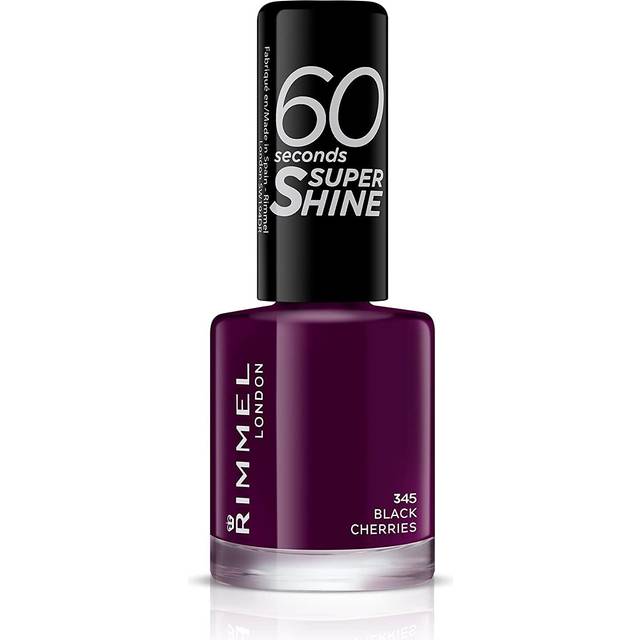 60 Seconds Super Shine nail polish #345-black cherries