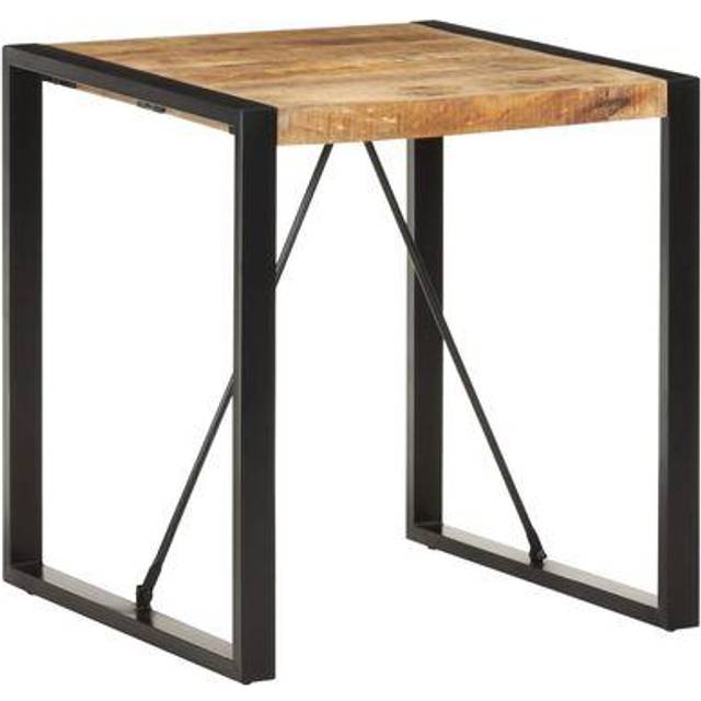Matbord 70x70x75 cm massivt grovt mangoträ