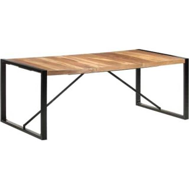 vidaXL Dining Table 200x100x75 cm Solid Wood - Brown