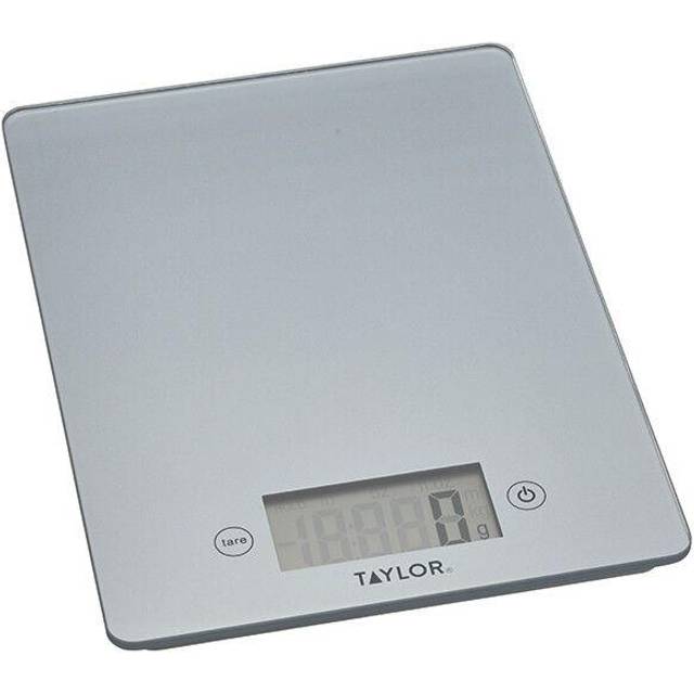 Taylor Pro Glass Digital Pewter Kitchen Scales