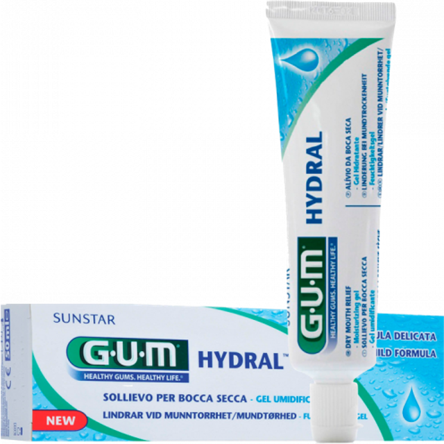GUM Hydral återfuktande Gel mot muntorrhet, 50 ml