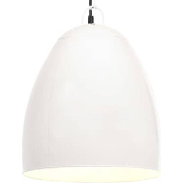 vidaXL Industrial Hanging Lamp 25 W White Round 42 cm E27