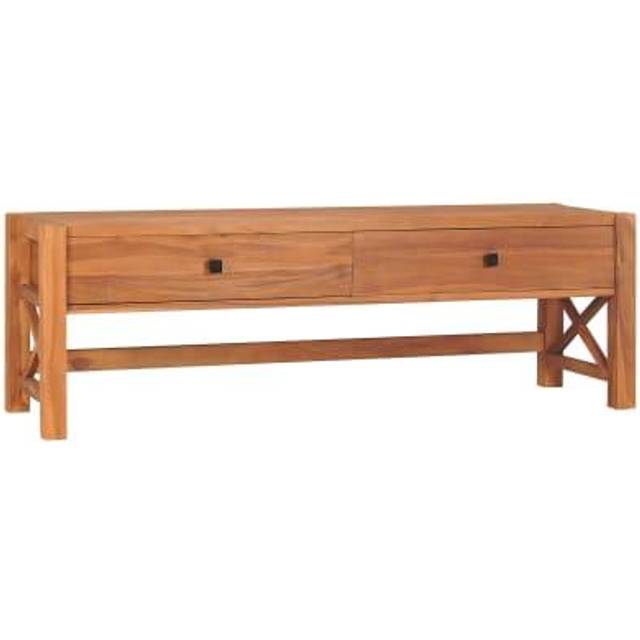 vidaXL TV Cabinet 140x40x45 cm Teak Wood - Brown