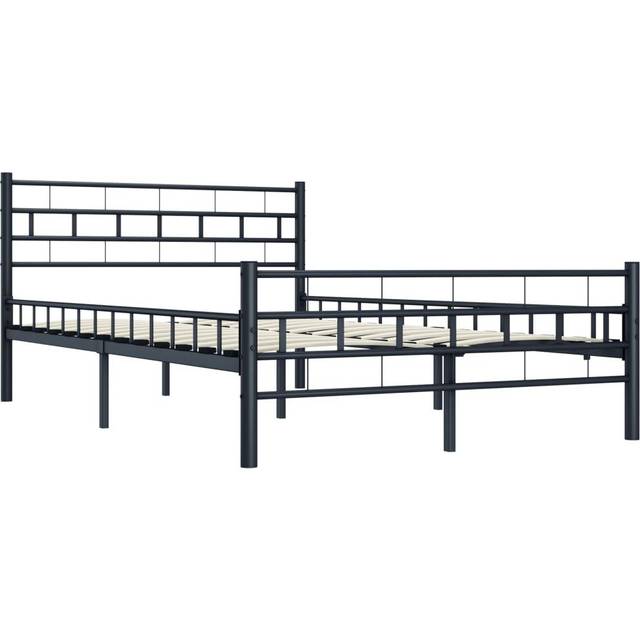 Sängram utan madrass vit metall 120x200 cm