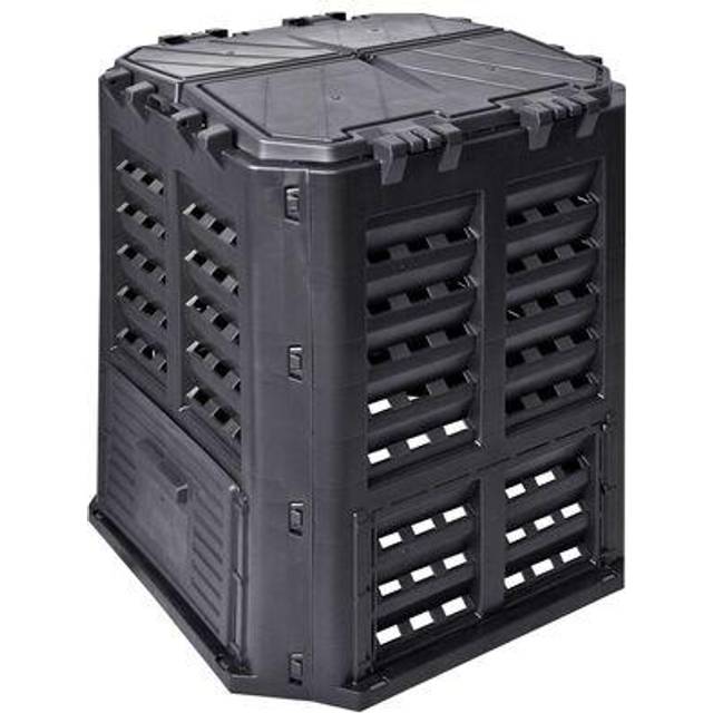 kompostbeholder 68,9x68,9x83,9 cm 360 l sort