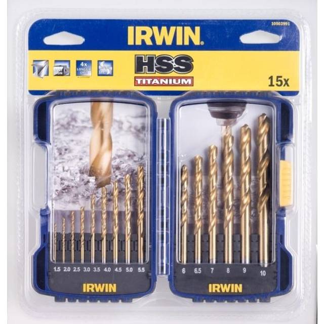 Irwin 19 Piece HSS Pro Drill Bit Set