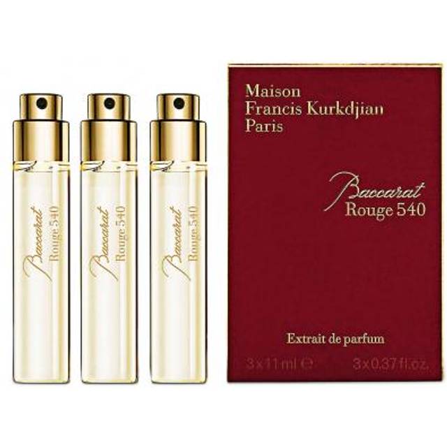 Maison Francis Kurkdjian Baccarat Rouge 540 Extrait de Parfum Natural Spray Refills, 3 x 11ml