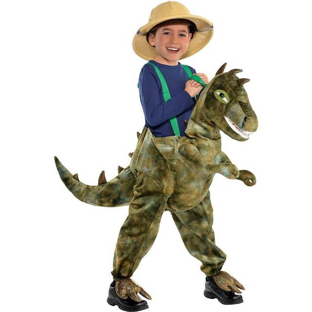 Ridande T-Rex Barn Maskeraddräkt - 3-5 år