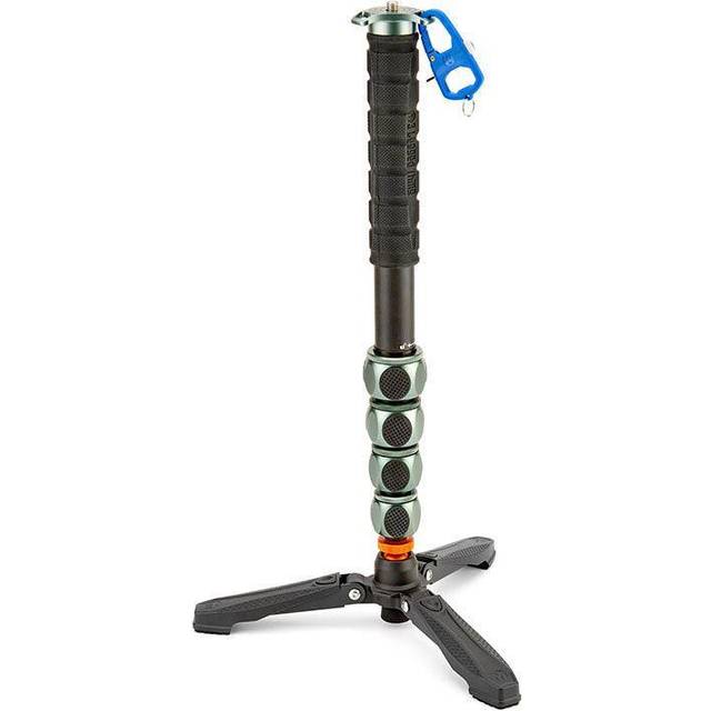 3 Legged Thing Alan 2.0 Kit Carbon Fibre Monopod - Travel-Friendly Camera Monopod for Professional Photographers and Videographers (Grey)