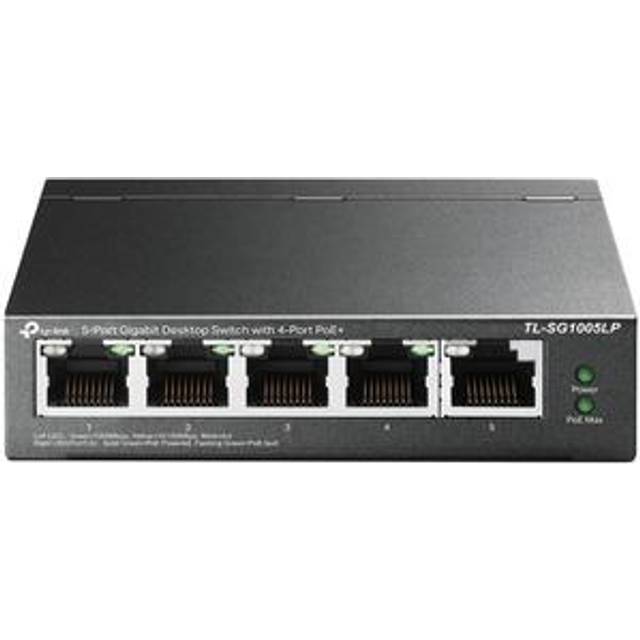 TP-Link TL-SG1005LP 5-Port Gigabit Desktop Switch with  4-Port PoE+