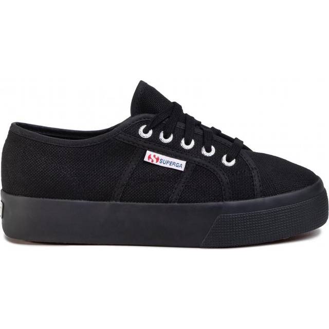 Superga Dam 2730 Cotu gymnastikskor, Svart Full Black, 42 EU