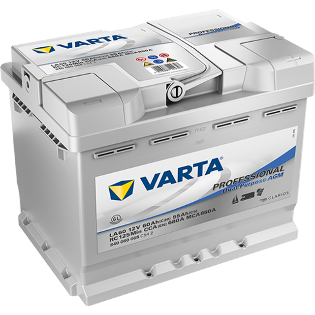 Varta LA60 - 12V 60Ah (Dual Purpose AGM)