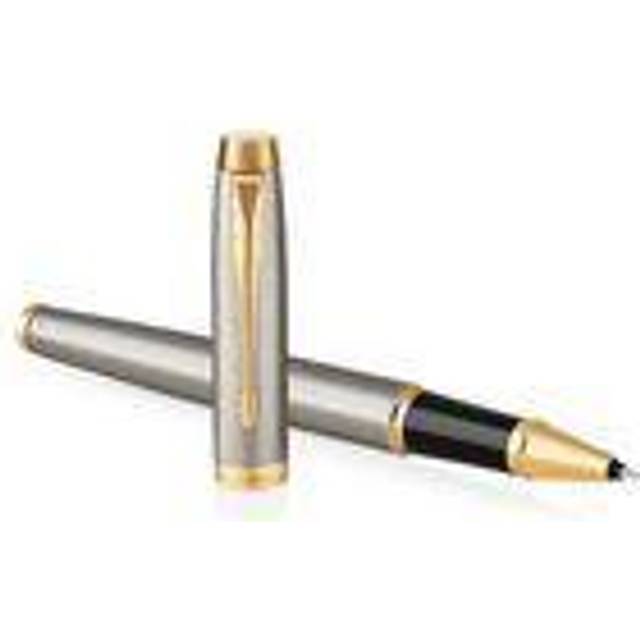 Parker IM Rollerball Pen | Brushed Metal | Fine Point Black Ink