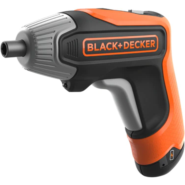 Rapid Screwdriver 3.6V Cordless with Bits and Storage Case, 3.6 V, Orange BCF611CK-GB
