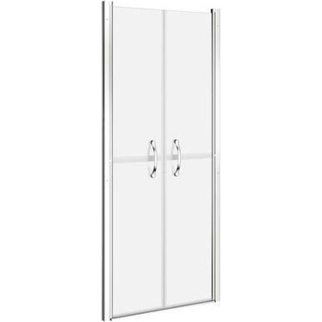 vidaXL Shower Door Frosted ESG 101x190 cm - silver