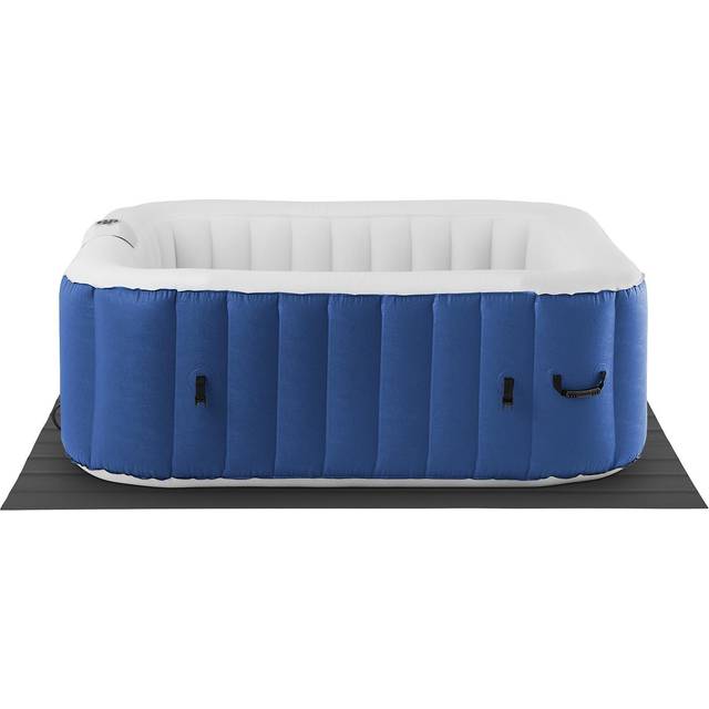 Uniprodo - Inflatable Hot Tub Outdoor Inflatable Spa Garden 6 Ppl 900L 130 Jets Blue/White