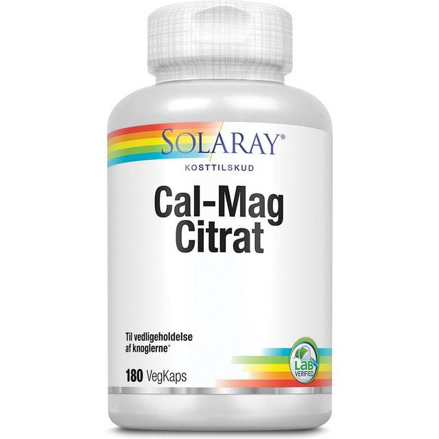Solaray Calcium Magnesium Citrat - 180 Kapslar