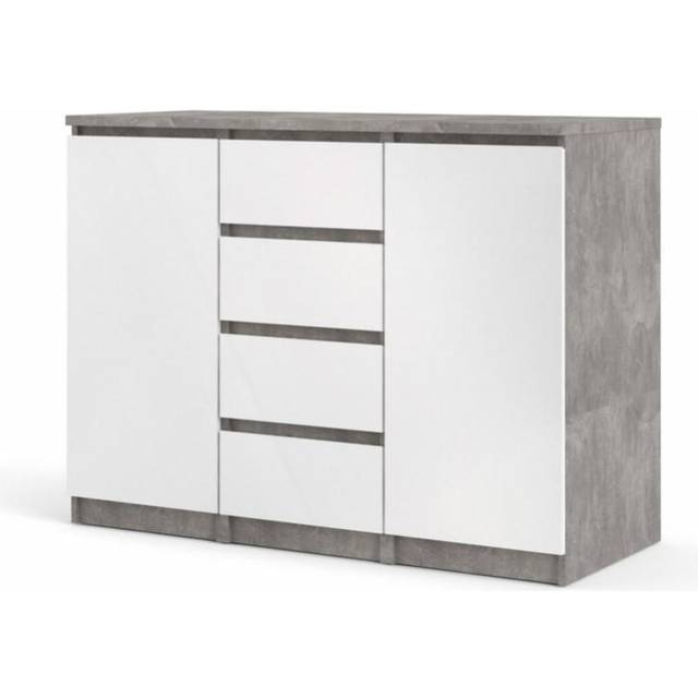 Naia Sideboard 4 Drawers 2 Doors In Jackson Hickory Oak