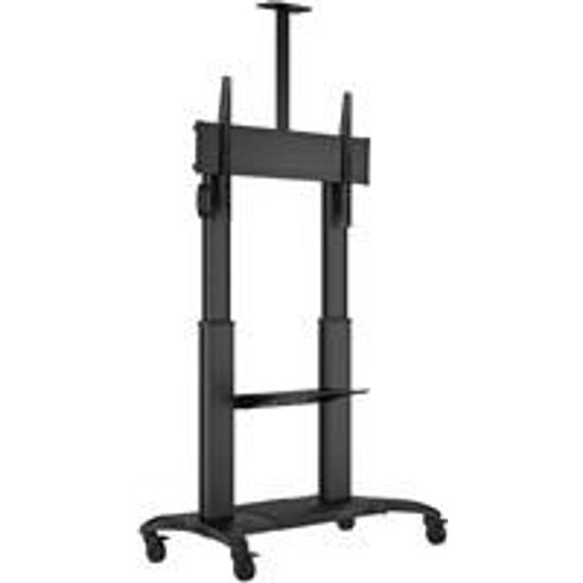 Multibrackets M Public Dual Pillar 180 HD - Vagn - för platt panel - aluminium - svart - skärmstorlek: 60"-100" - golvstående