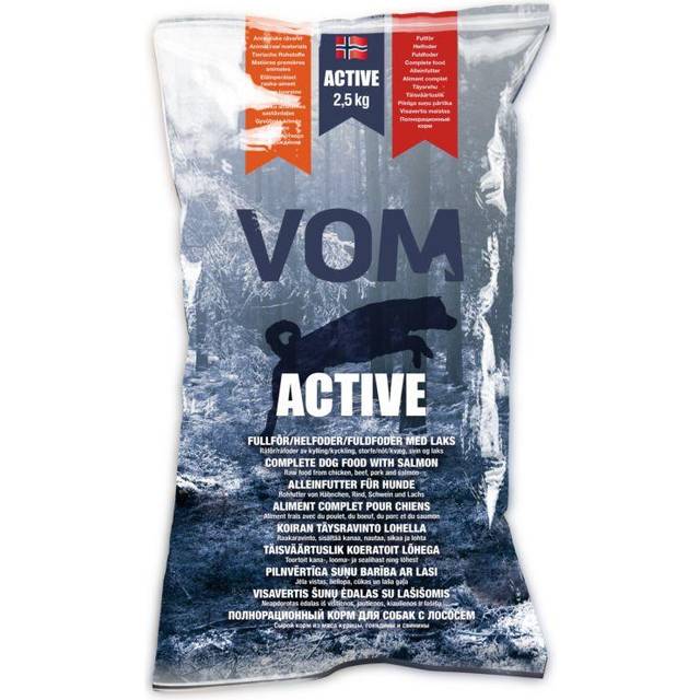 Vom og Hundemat Active Helfoder med Lax 2,5 kg