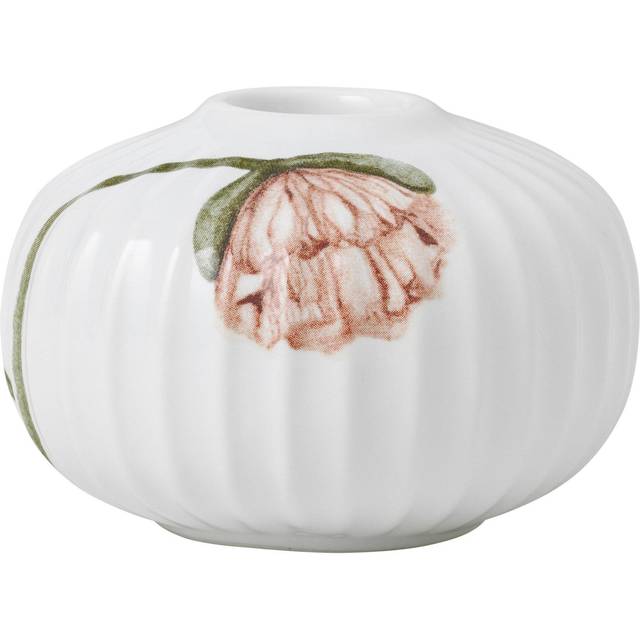 Kähler Hammershøi Poppy candle sticks Ø7.5 cm white