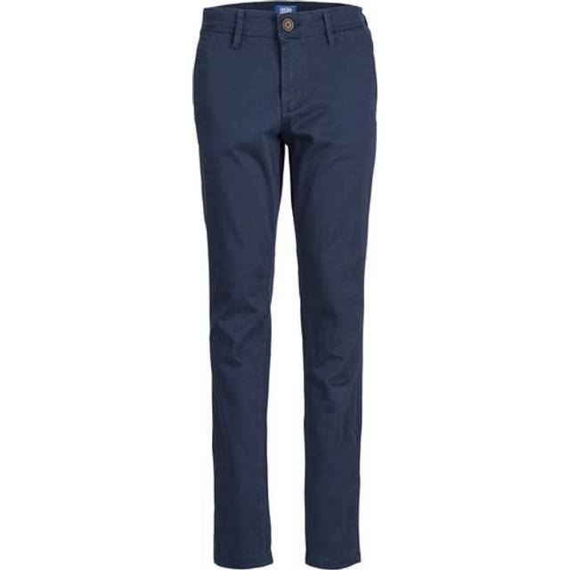 JACK & JONES Boy Chino byxor chinos byxor för pojkar, marinblå blazer, 134