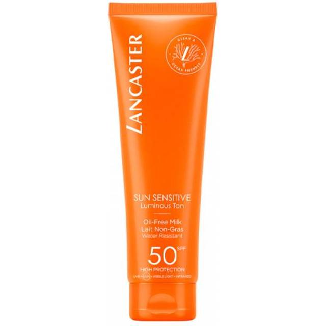 Lancaster Sun Sensitive Oil-Free Milk Luminous Tan SPF50 150ml - Solcreme test - Dinskønhed.dk