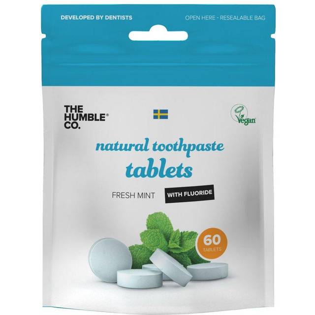 Humble Tandkrämstabletter Fresh Mint med Fluor 60-pack