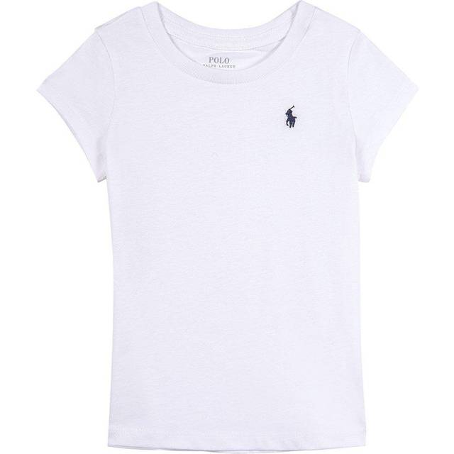 Polo Ralph Lauren Girls Classic Short Sleeve T-Shirt - White, White, Size Age: 3 Years - age: 3 YEARS