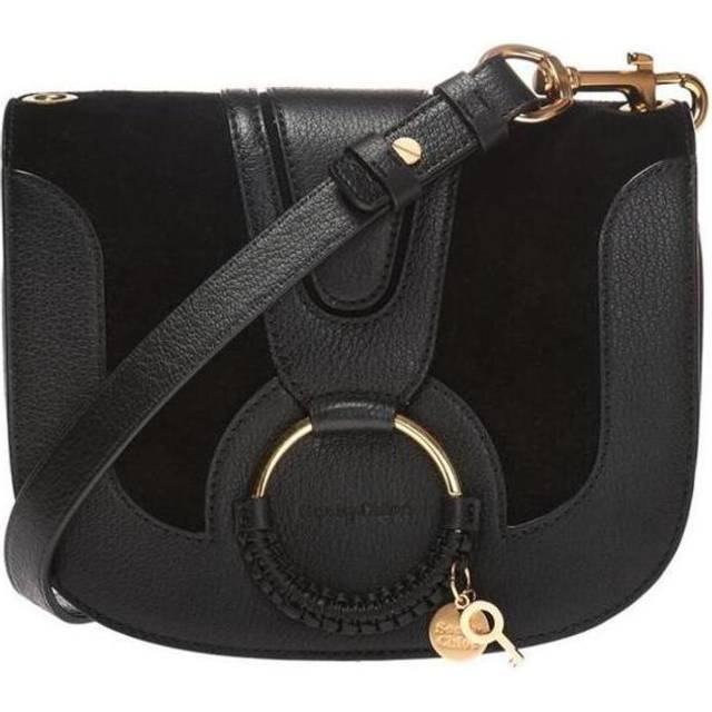 See By Chloe Hana Leather and Suede Shoulder Bag - Yellow (Size 8.7 W x 2.8 D x 7.1 H)