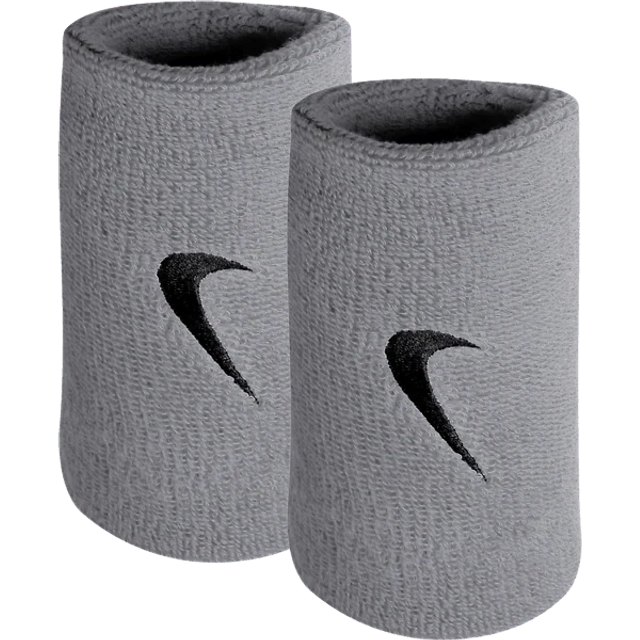 Nike Swoosh Doublewide Wristband 2 Pack lightgrey, size: